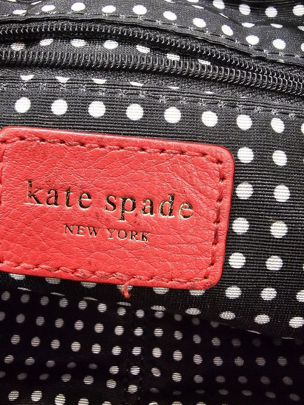 Kate Spade Coral Red Leather Crossbody Bag - Picture 4 of 12